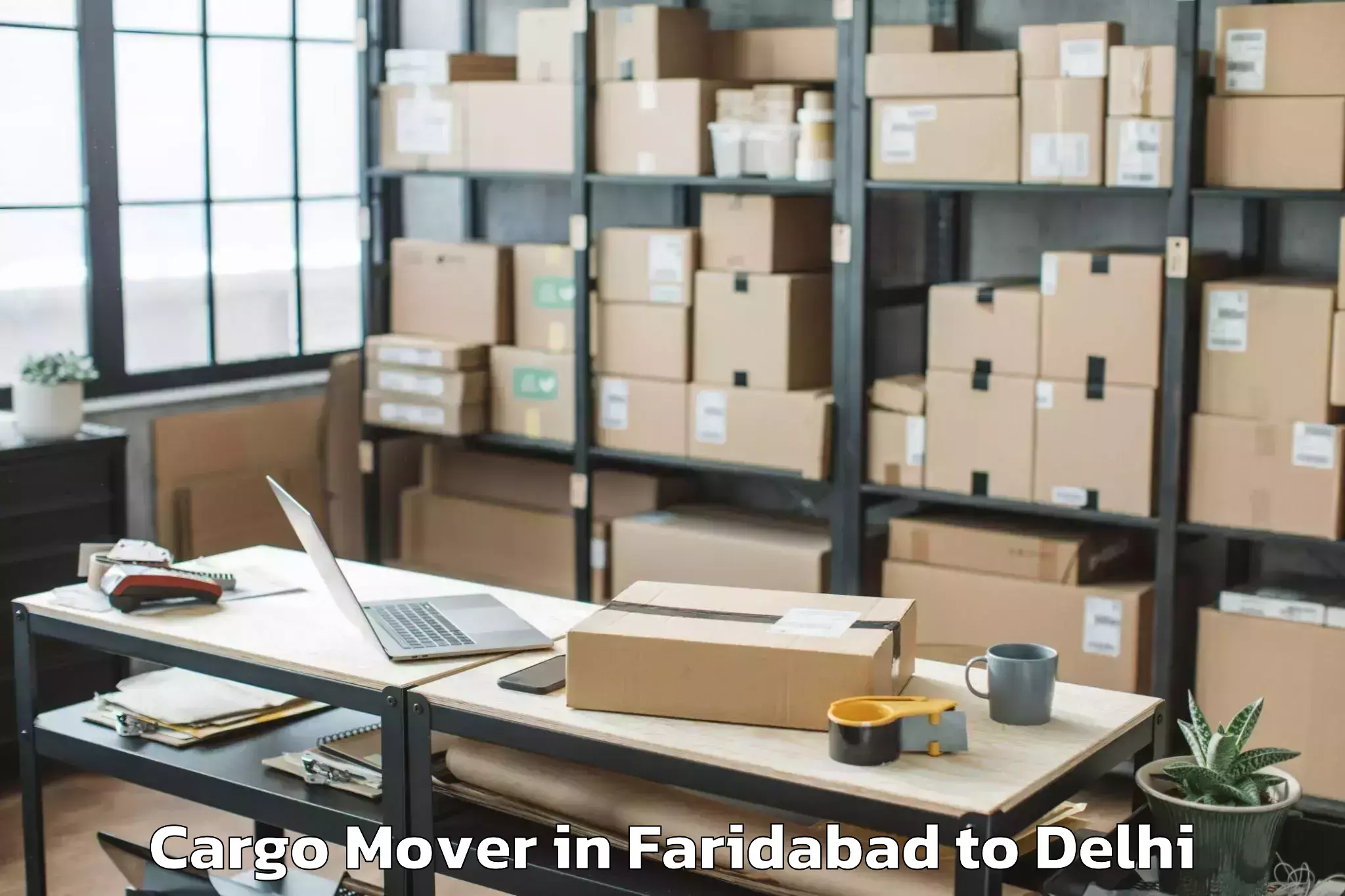 Top Faridabad to Burari Cargo Mover Available